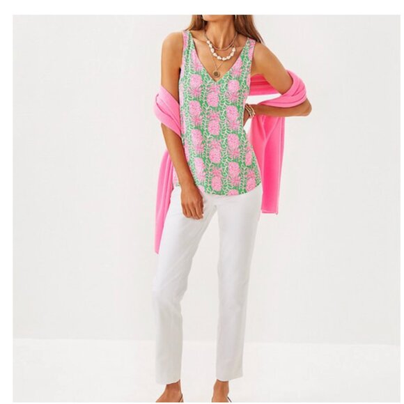 NWT Lilly Pulitzer Florin Straight Hem Top - Party Like a Pineapple - Size Small - Picture 5 of 14